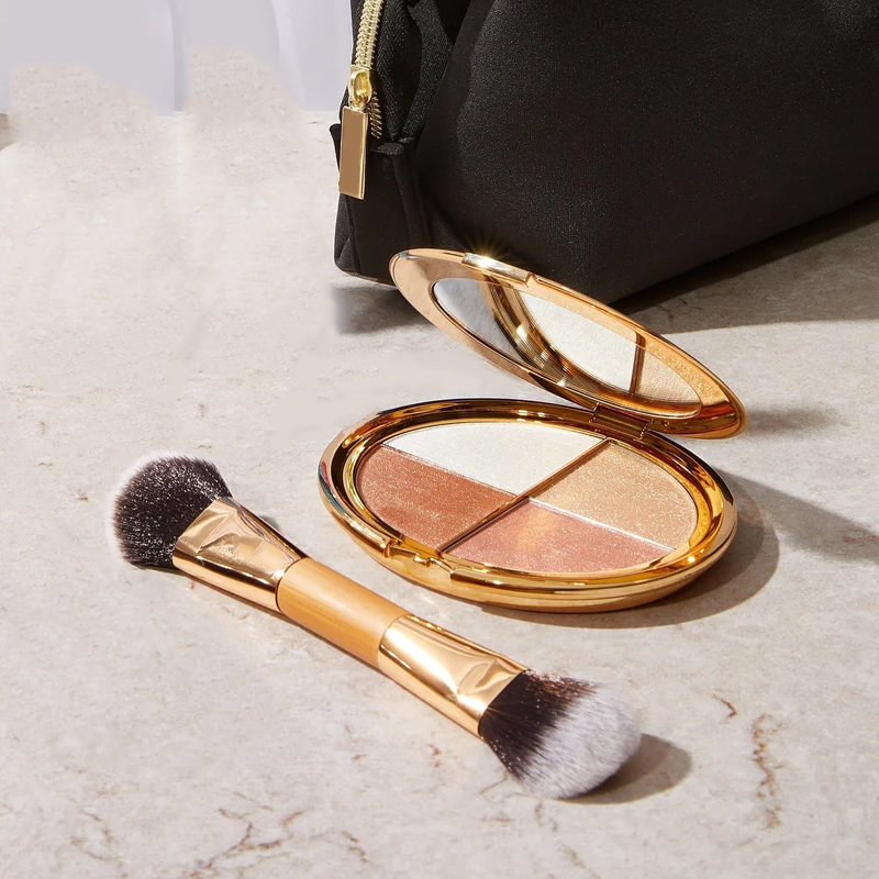 đLast 3 hours 60% offâ°eye & cheek palette - eyeshadow and highlighter makeup (with Detachable Brush)